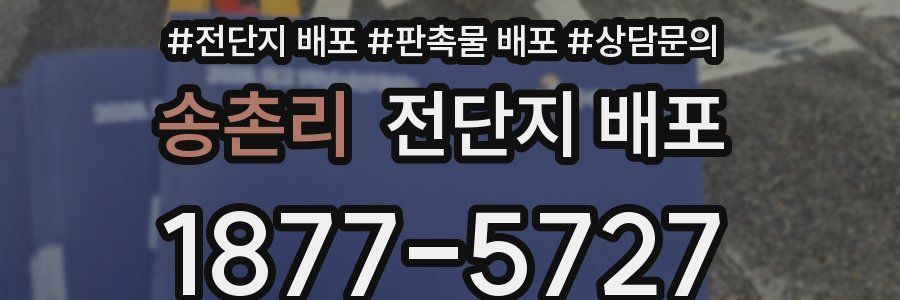 송촌리 전단지 배포
