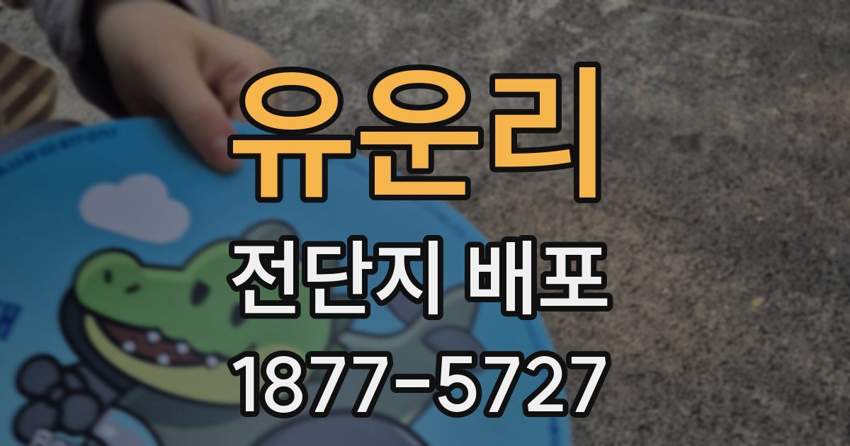 유운리 전단지 배포