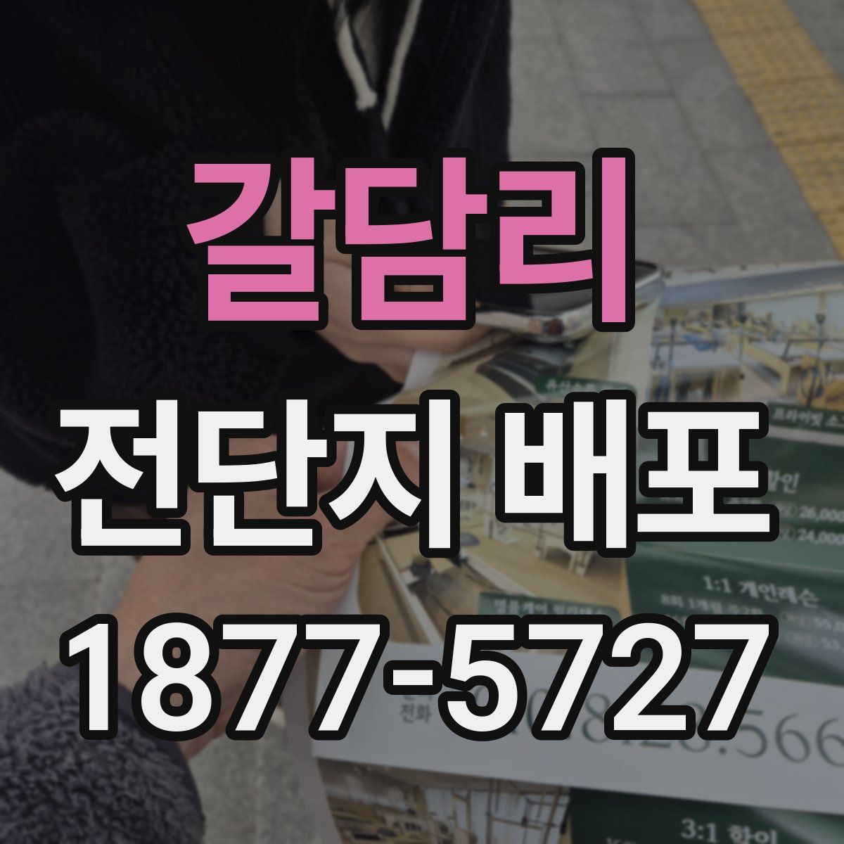 갈담리 전단지 배포