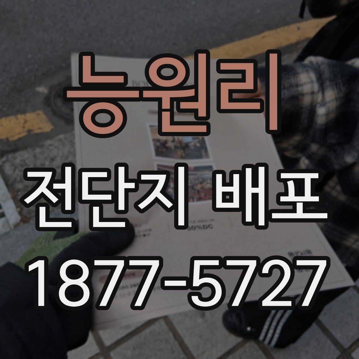 능원리 전단지 배포