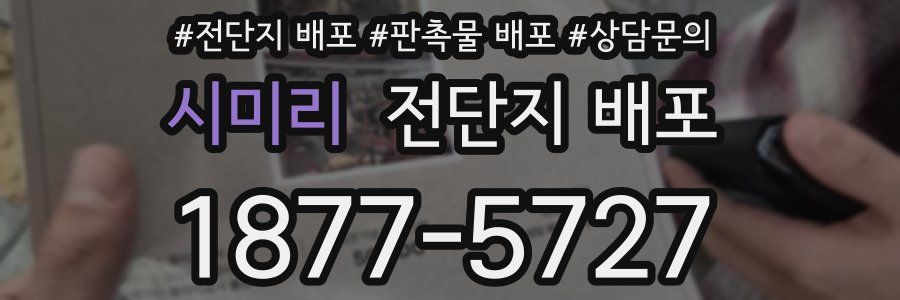 시미리 전단지 배포