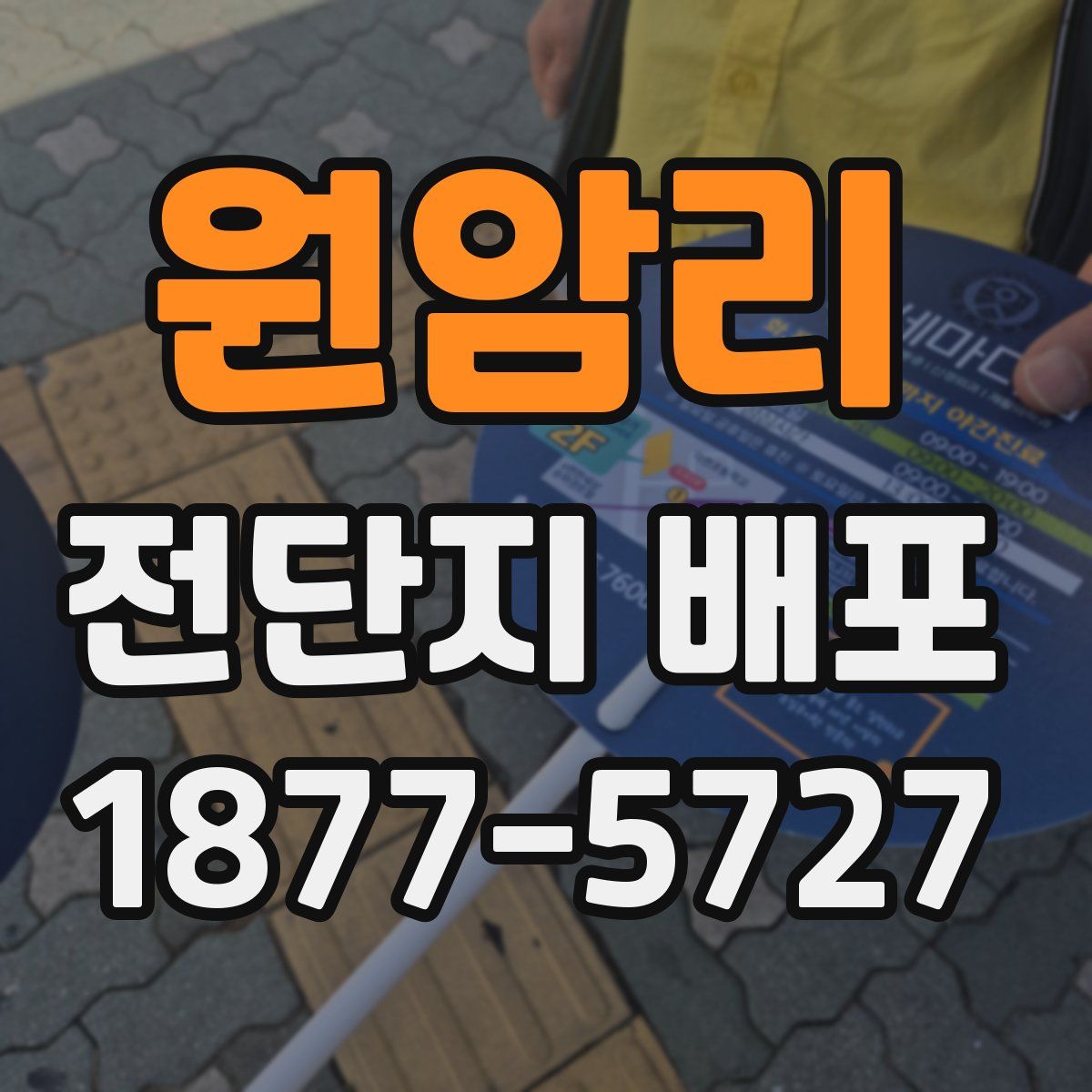 원암리 전단지 배포