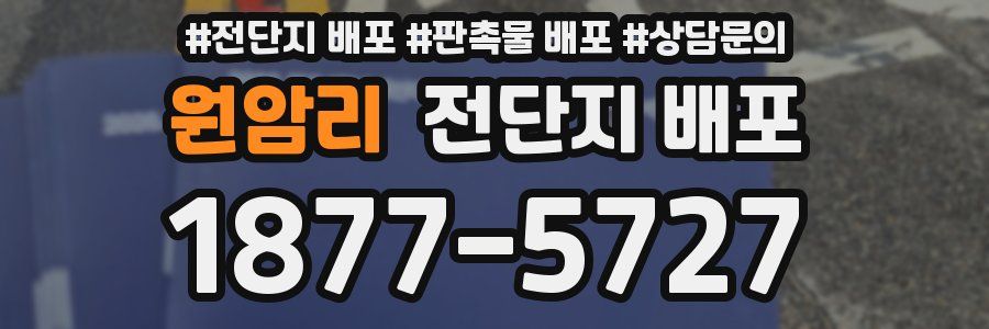원암리 전단지 배포