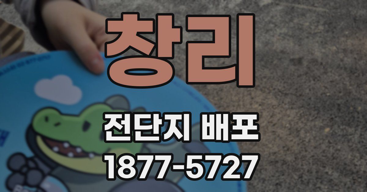 창리 전단지 배포