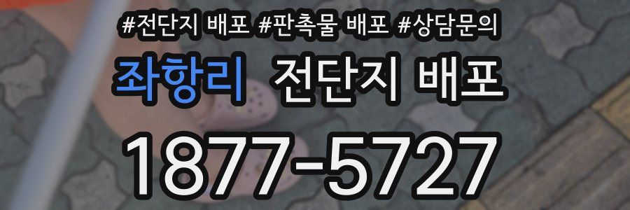 좌항리 전단지 배포
