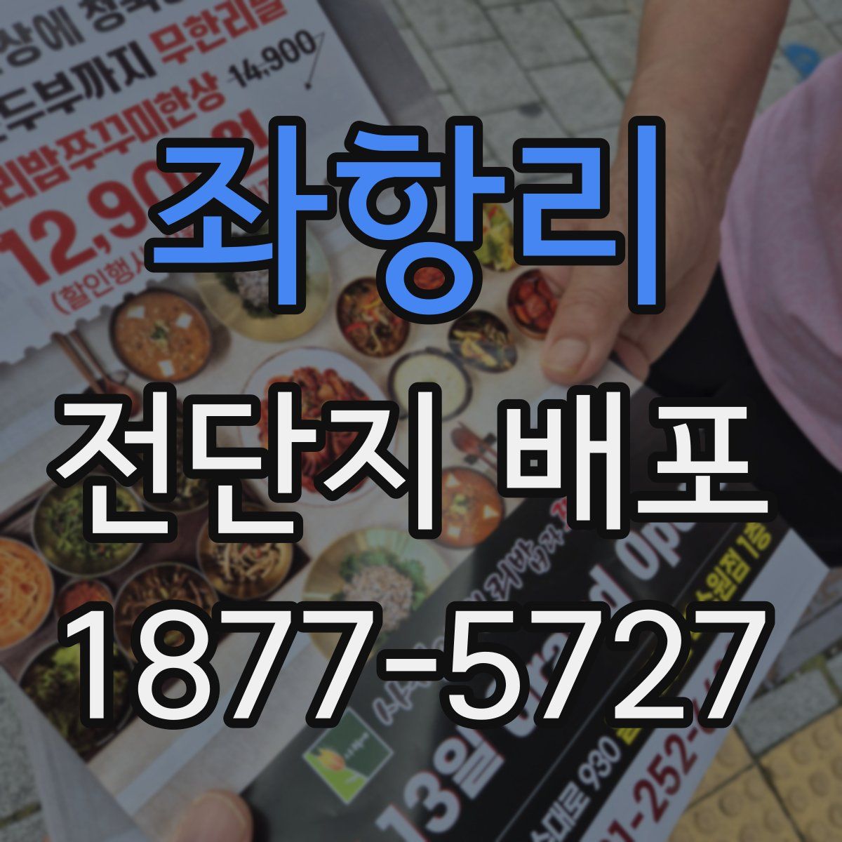 좌항리 전단지 배포