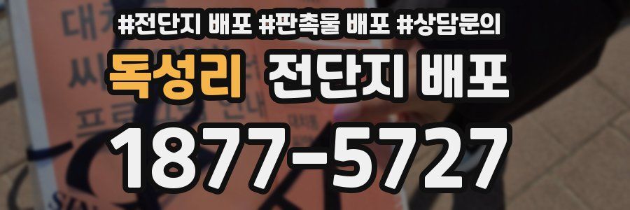 독성리 전단지 배포