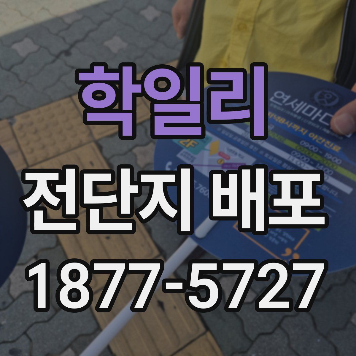학일리 전단지 배포