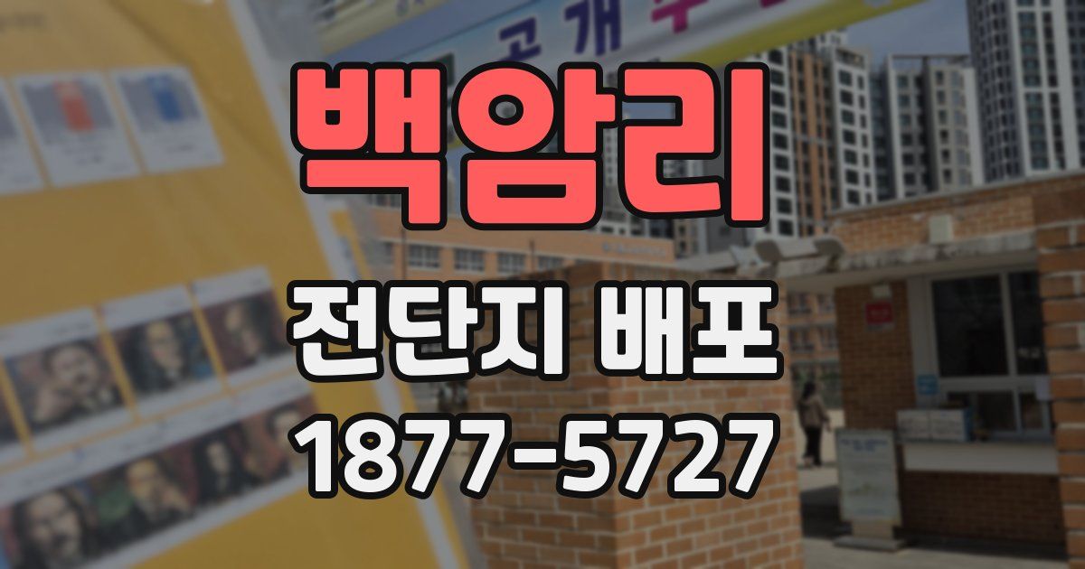 백암리 전단지 배포