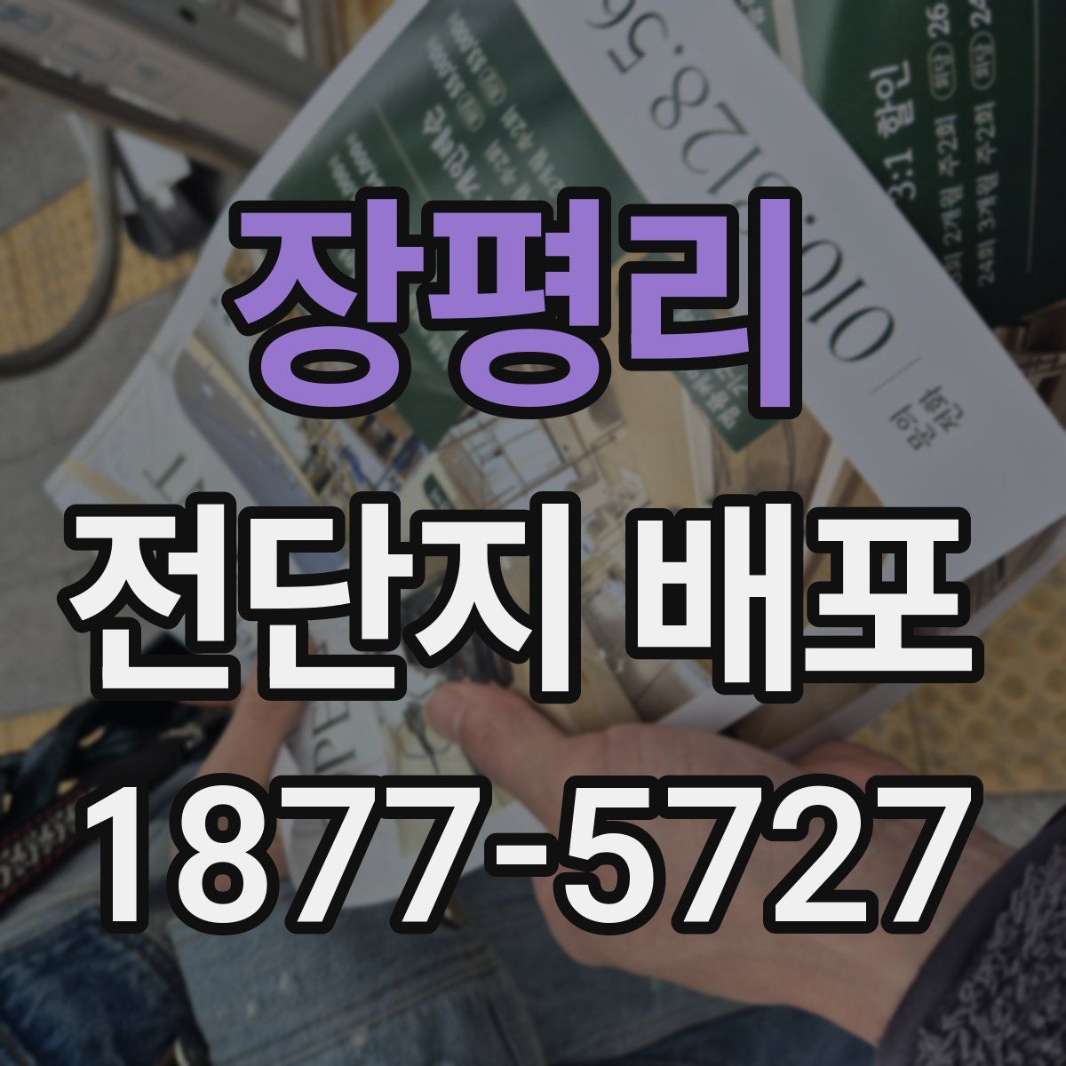 장평리 전단지 배포