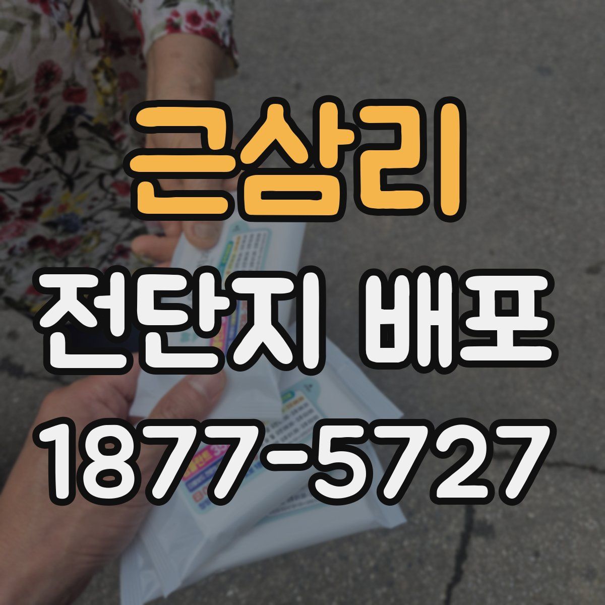 근삼리 전단지 배포