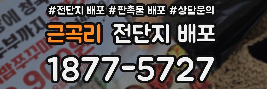 근곡리 전단지 배포