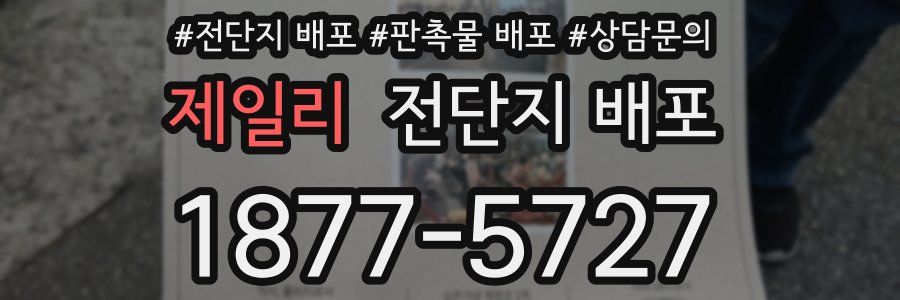 제일리 전단지 배포