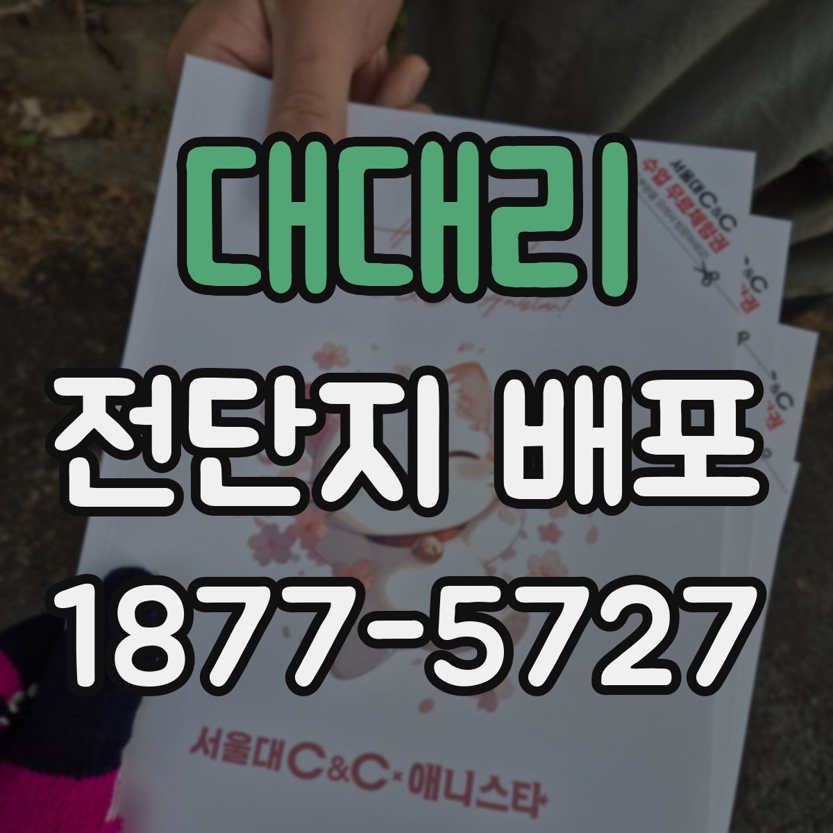 대대리 전단지 배포
