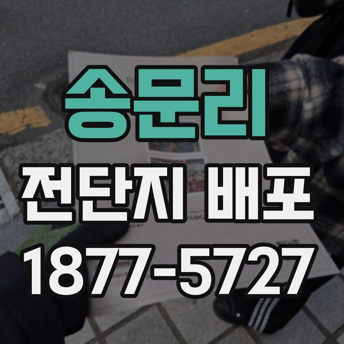송문리 전단지 배포