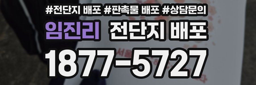 임진리 전단지 배포
