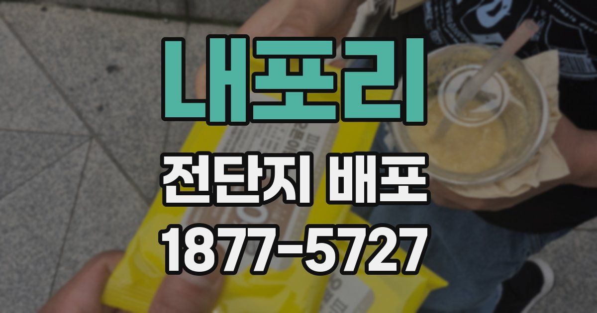 내포리 전단지 배포