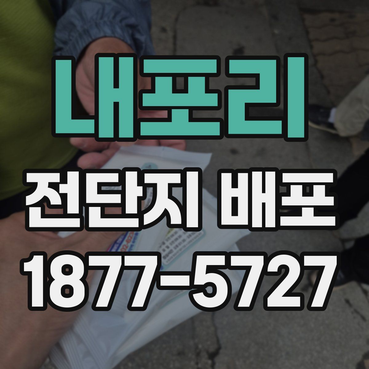 내포리 전단지 배포