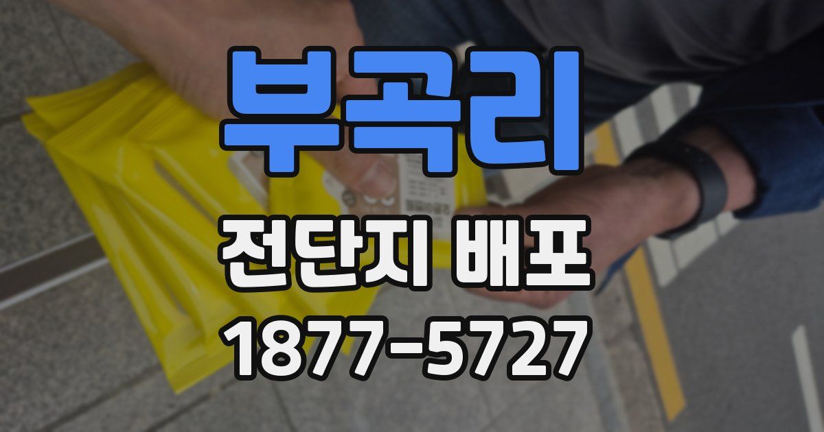 부곡리 전단지 배포