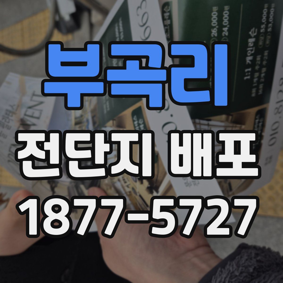 부곡리 전단지 배포