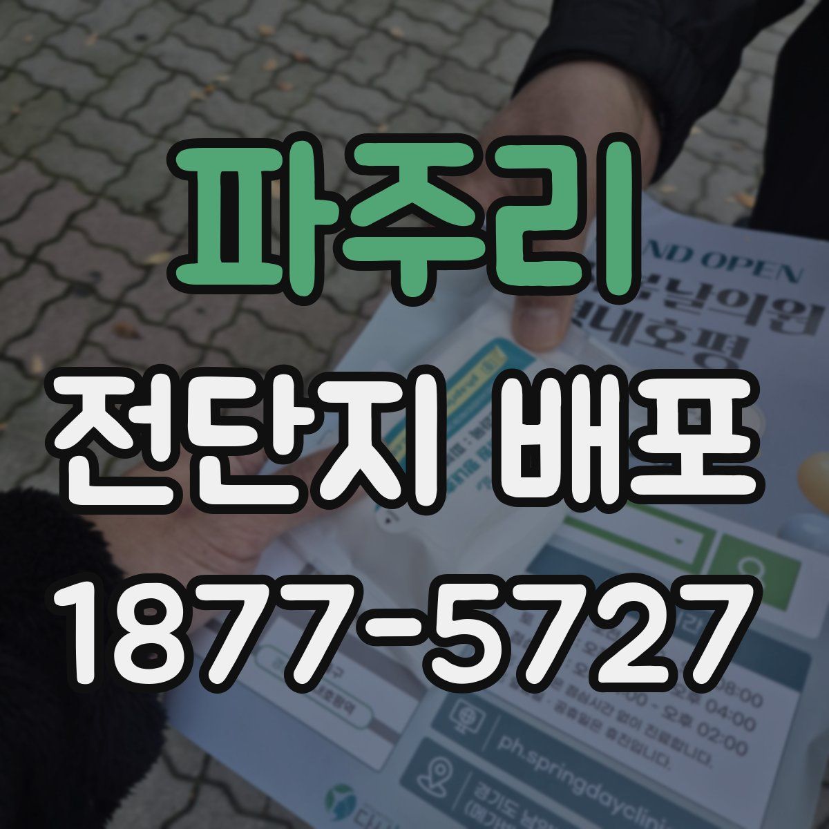 파주리 전단지 배포