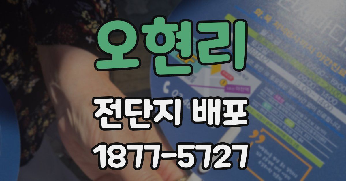 오현리 전단지 배포