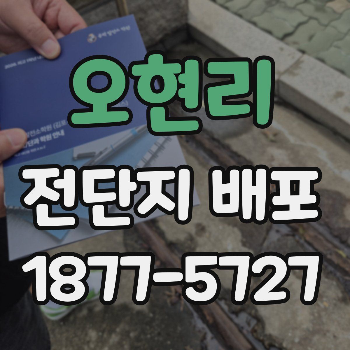 오현리 전단지 배포