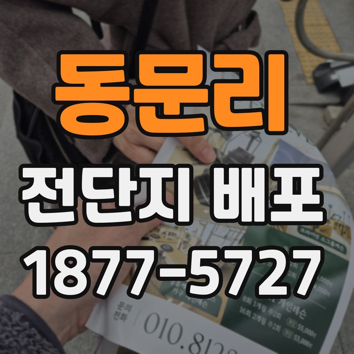 동문리 전단지 배포