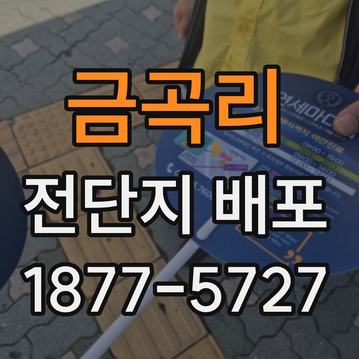 금곡리 전단지 배포