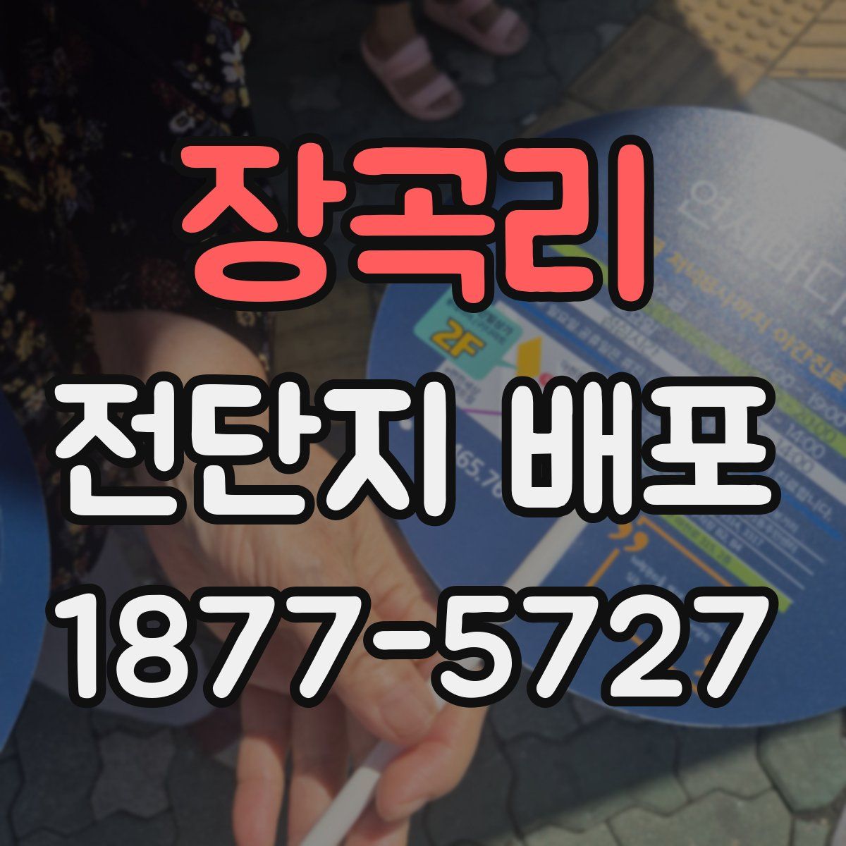 장곡리 전단지 배포