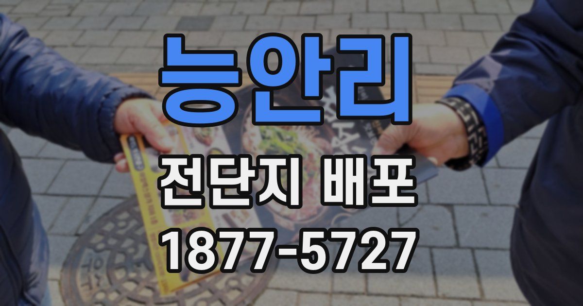 능안리 전단지 배포