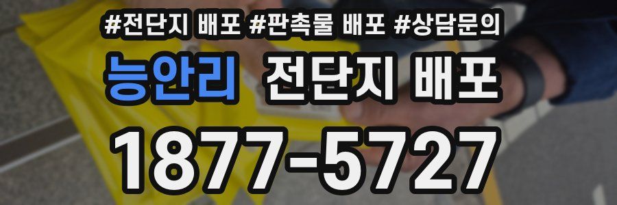능안리 전단지 배포