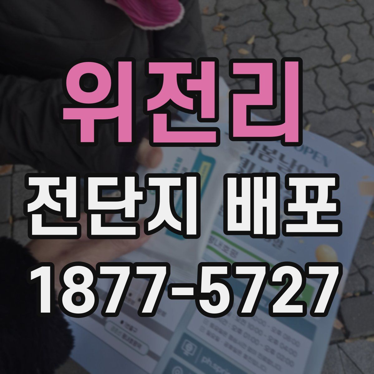 위전리 전단지 배포