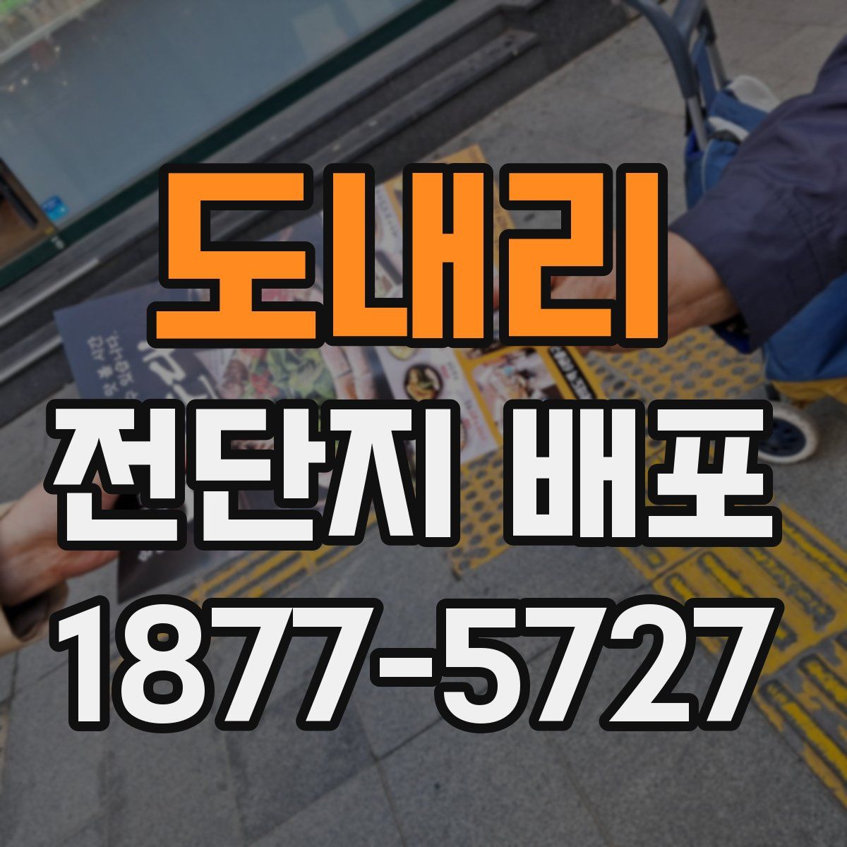도내리 전단지 배포
