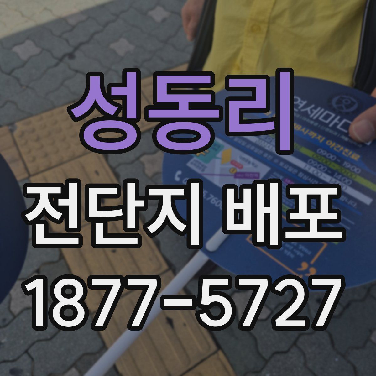 성동리 전단지 배포