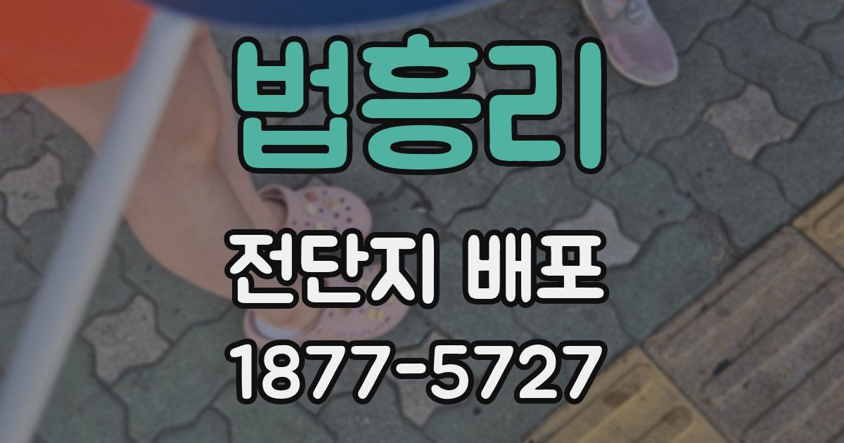 법흥리 전단지 배포