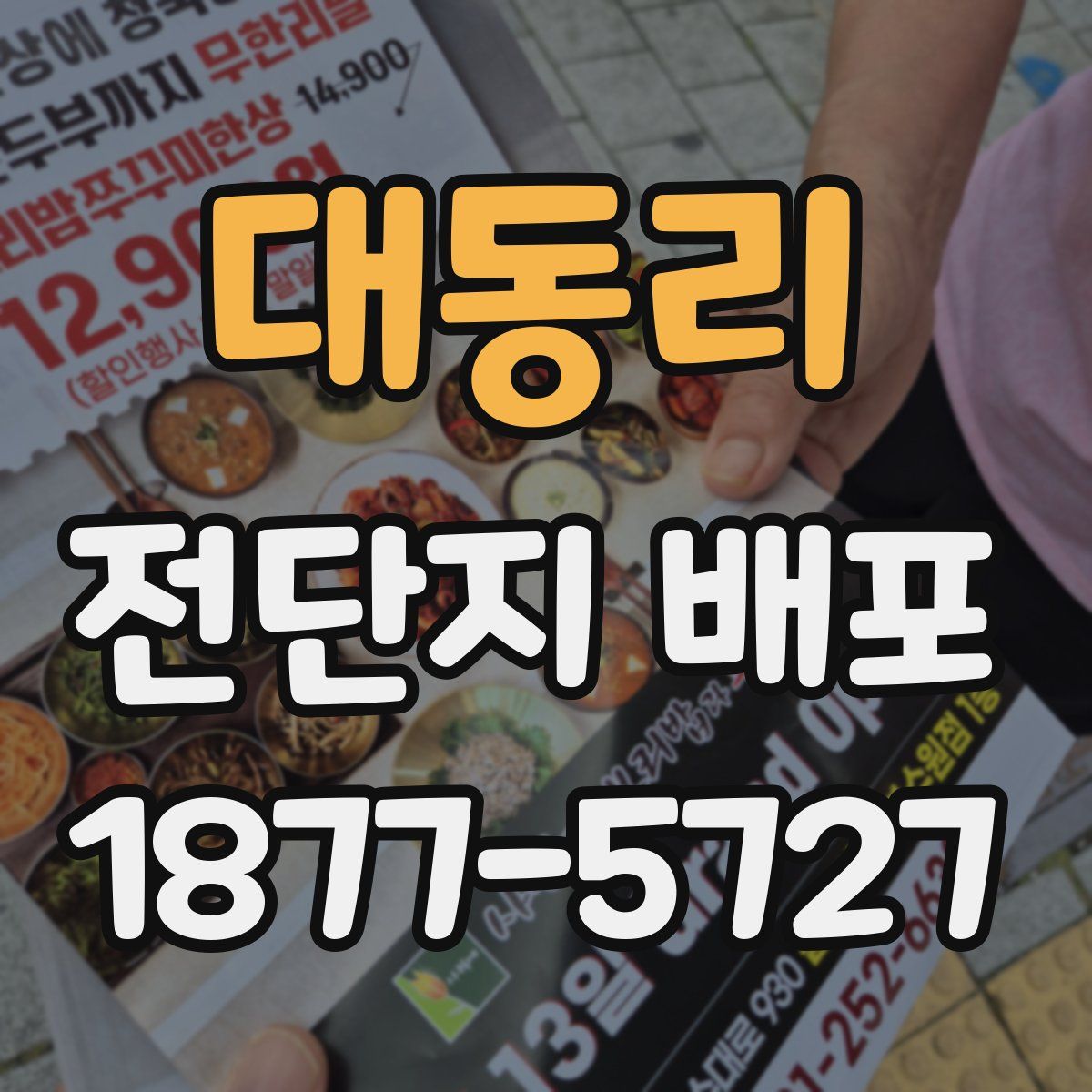 대동리 전단지 배포