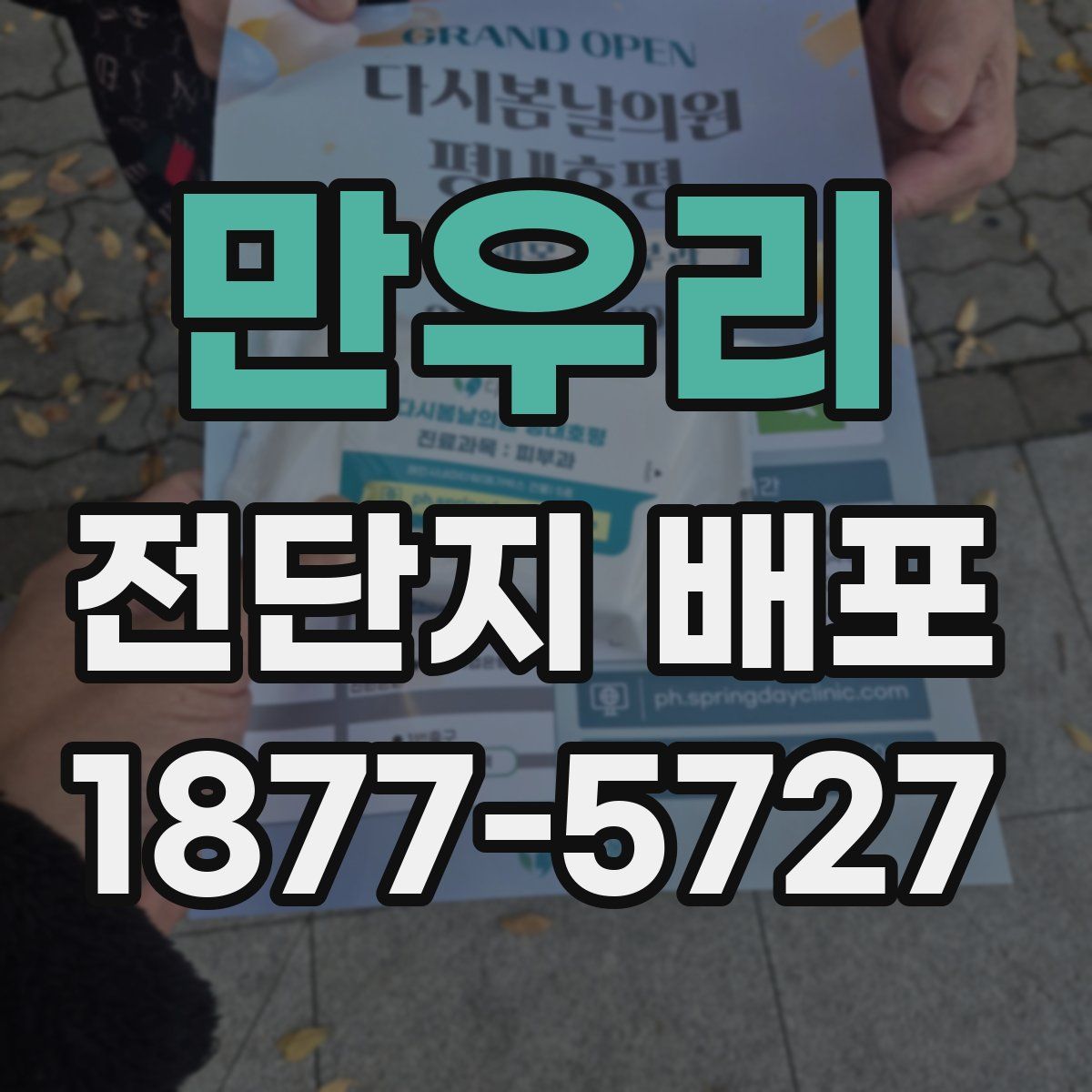 만우리 전단지 배포