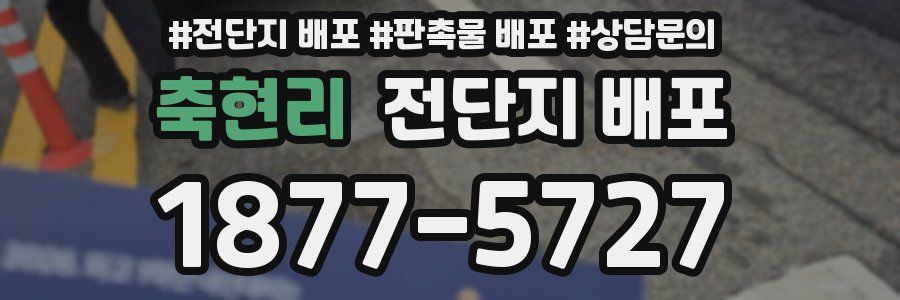 축현리 전단지 배포