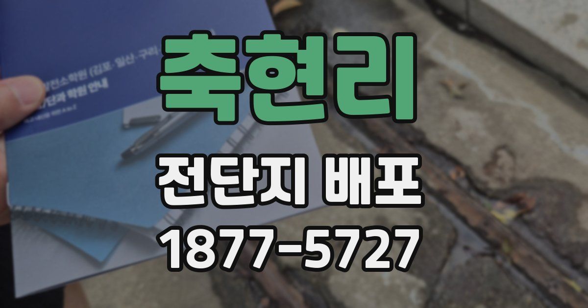 축현리 전단지 배포