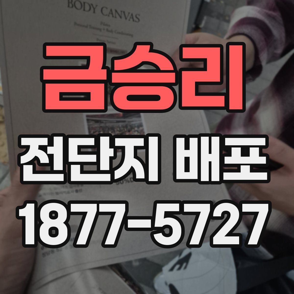 금승리 전단지 배포