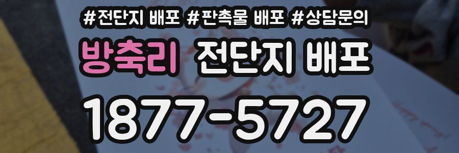 방축리 전단지 배포