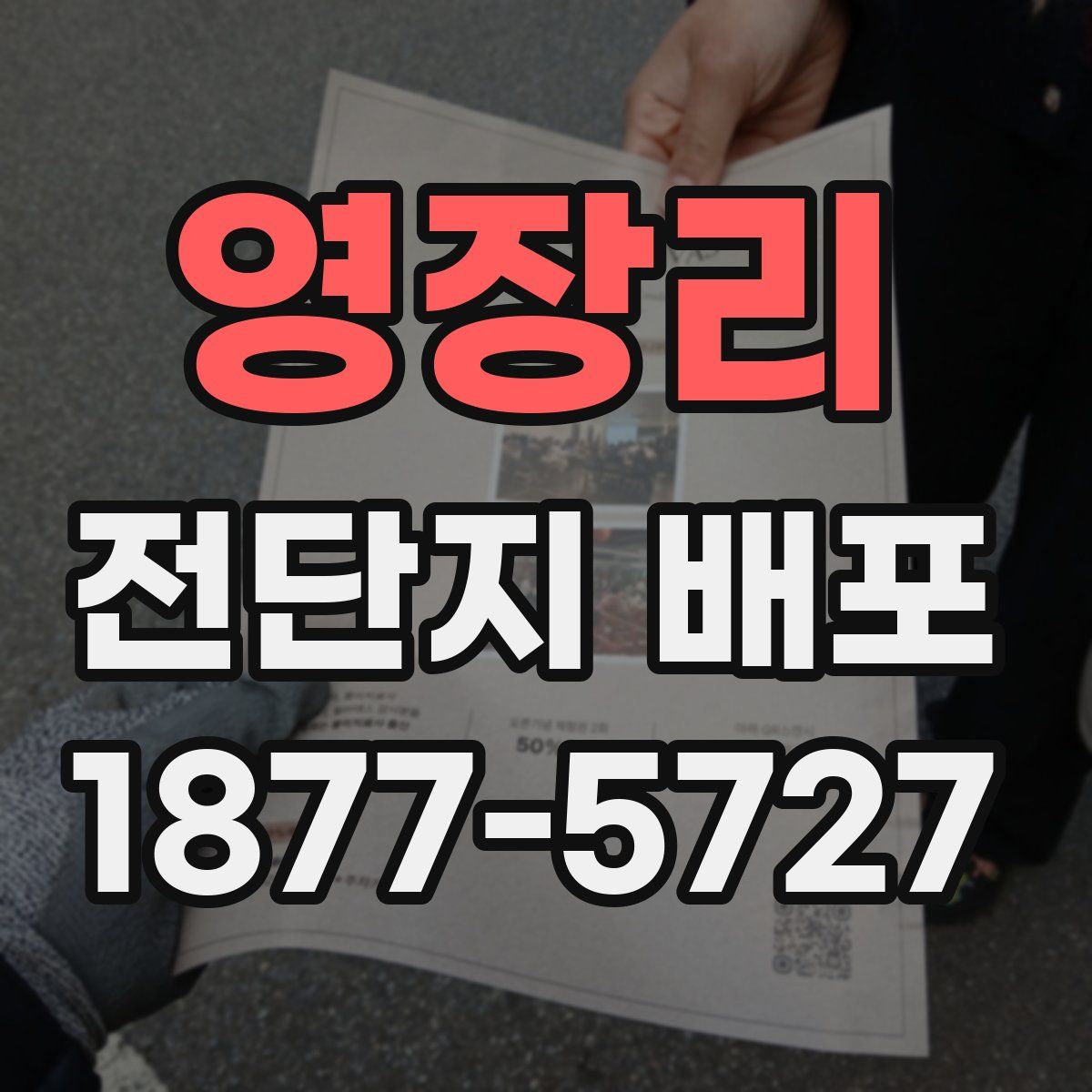 영장리 전단지 배포