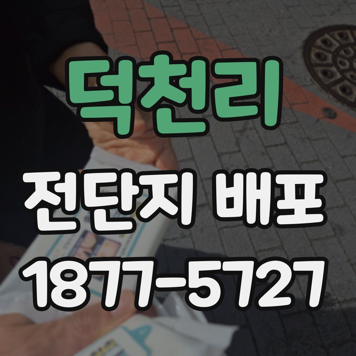 덕천리 전단지 배포
