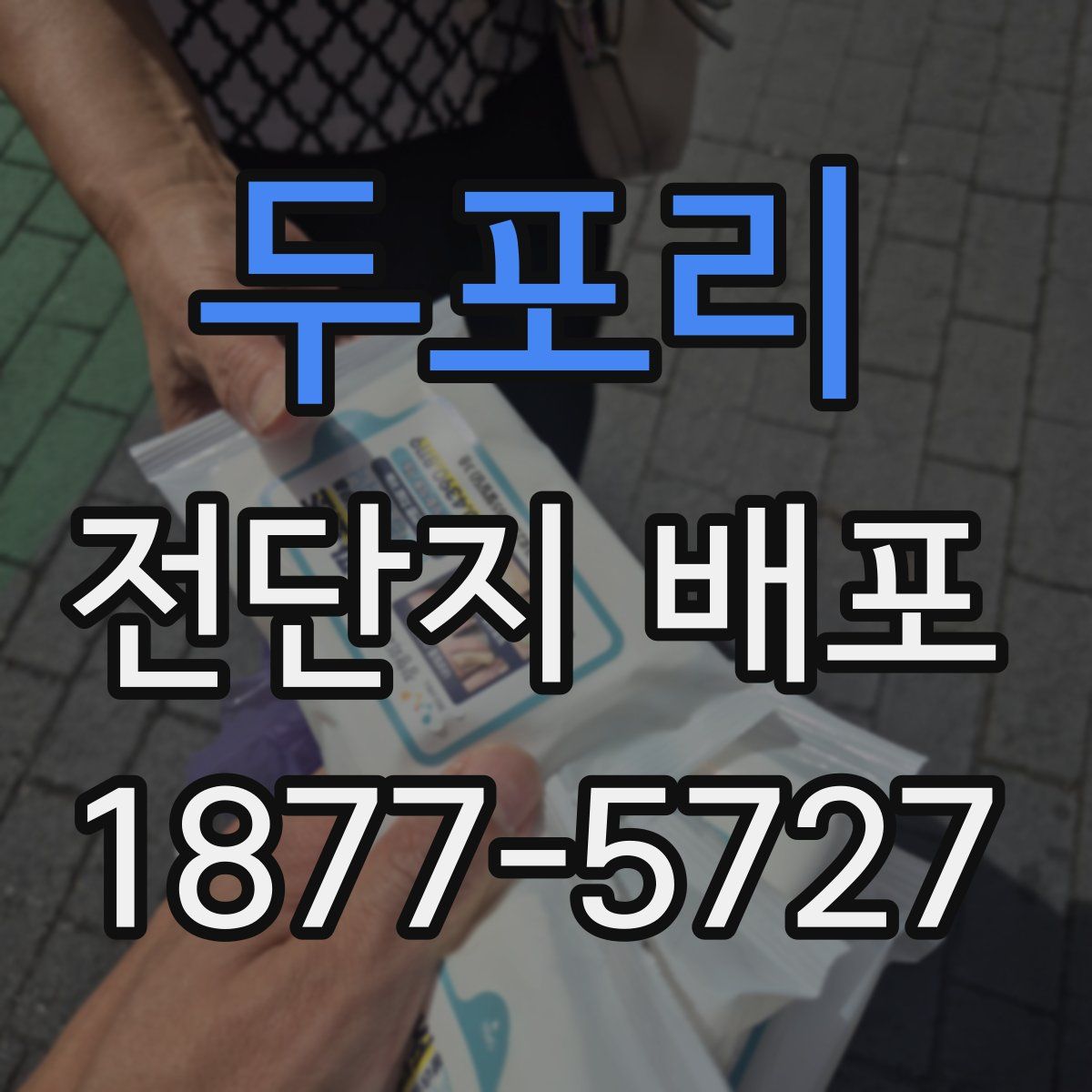 두포리 전단지 배포