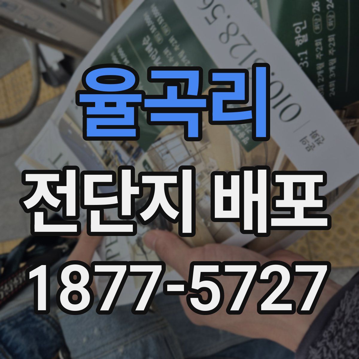 율곡리 전단지 배포