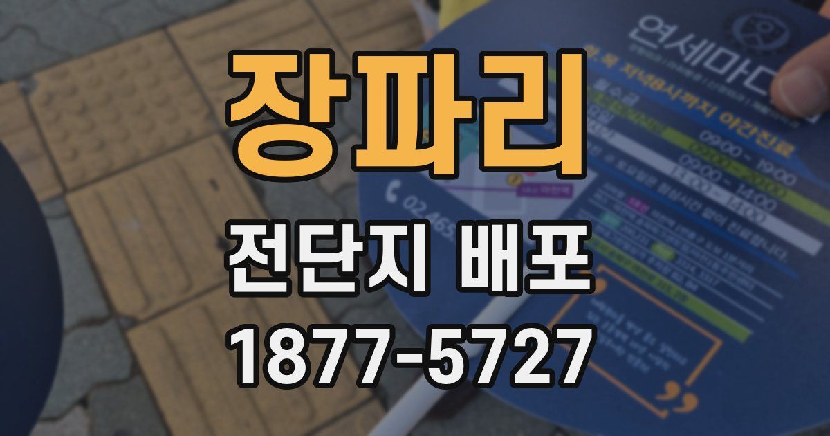 장파리 전단지 배포