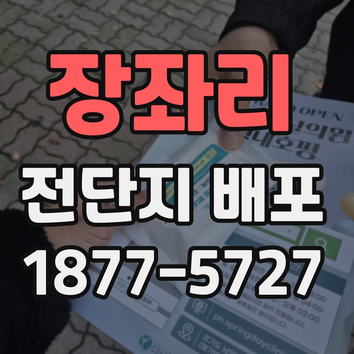 장좌리 전단지 배포