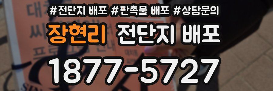 장현리 전단지 배포