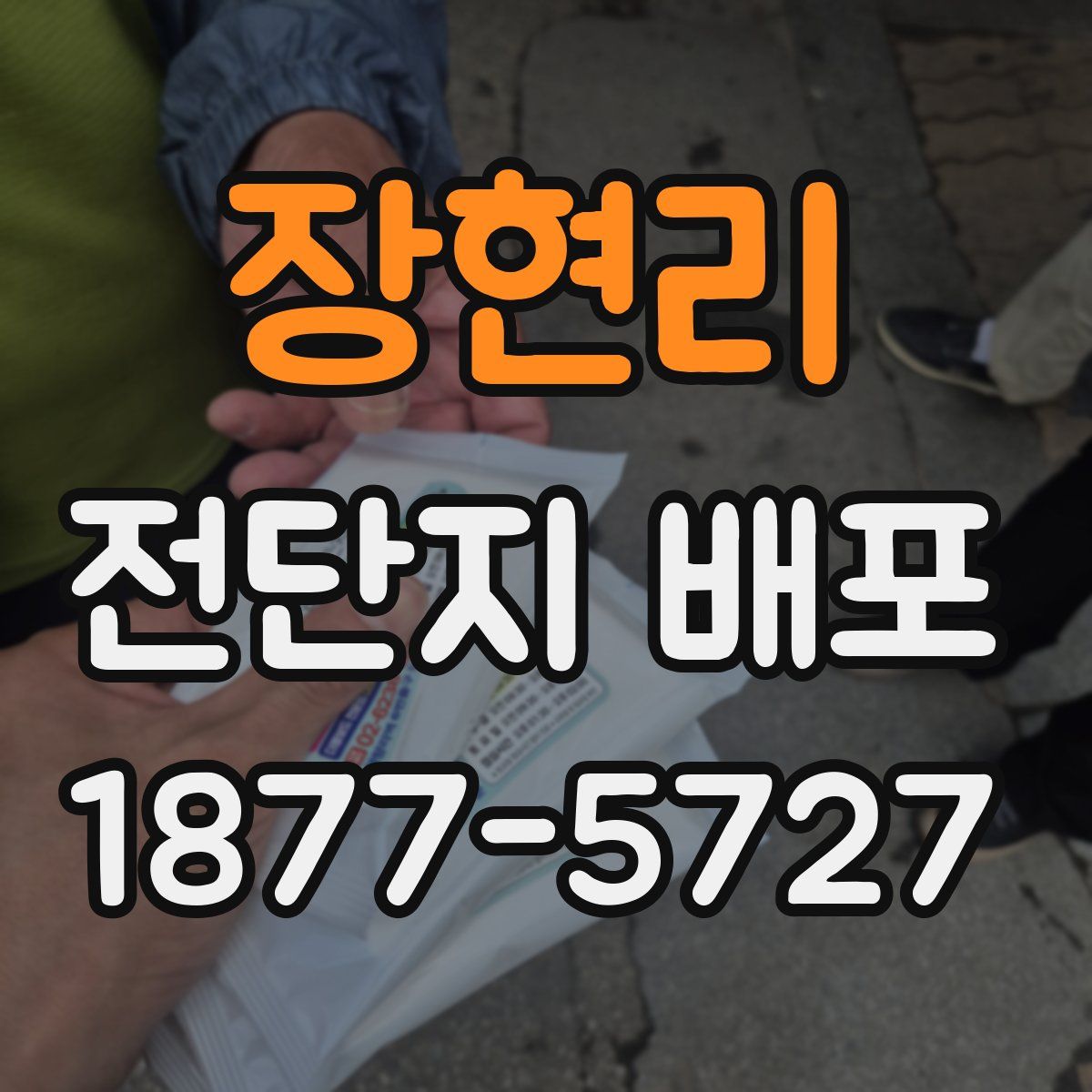 장현리 전단지 배포